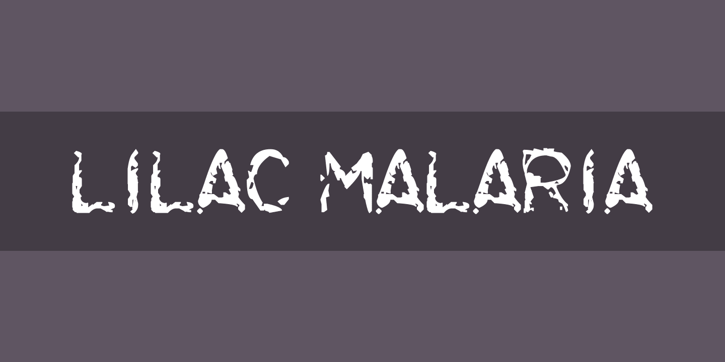 Пример шрифта Lilac Malaria #1